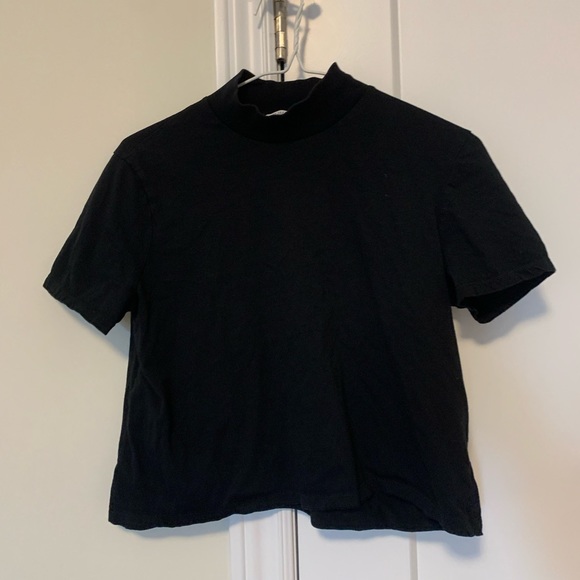 Zara Mock Neck Tee Size S - Picture 1 of 2